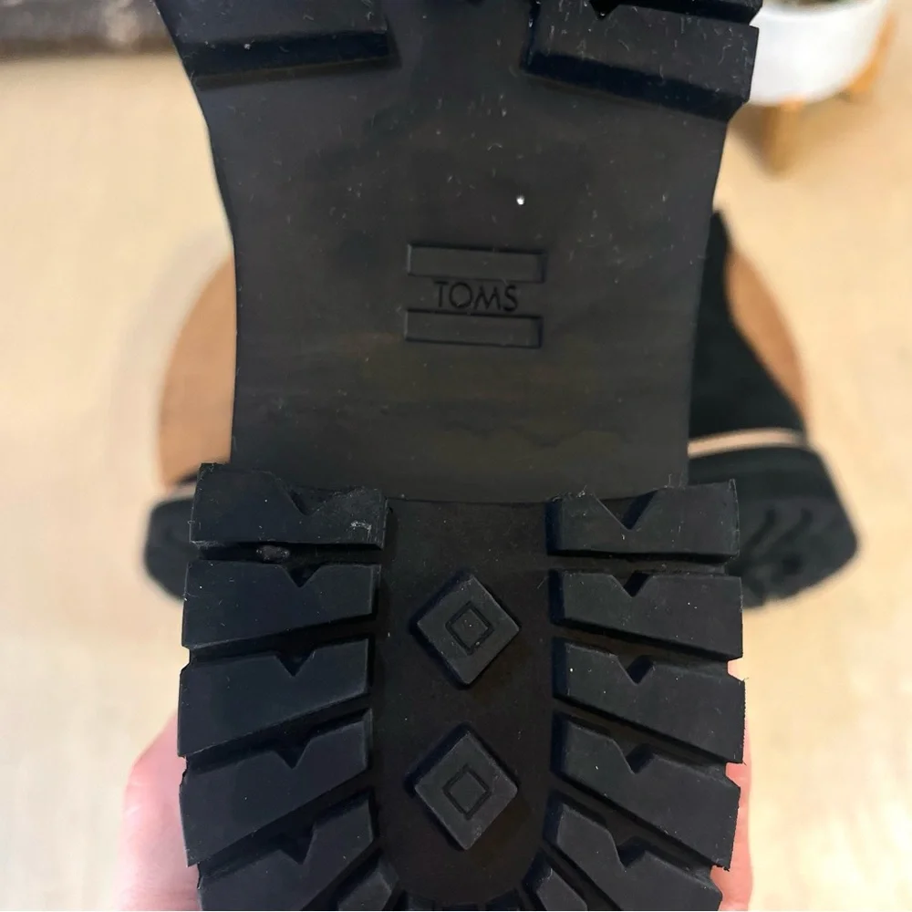 TOMS | Dakota Water Resistant Leather Lugged Chelsea Boots Size 8.5 - Picture 11 of 16